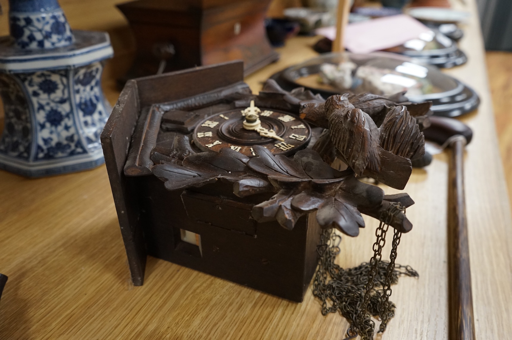 A late 19th century Black Forest Cuckoo clock